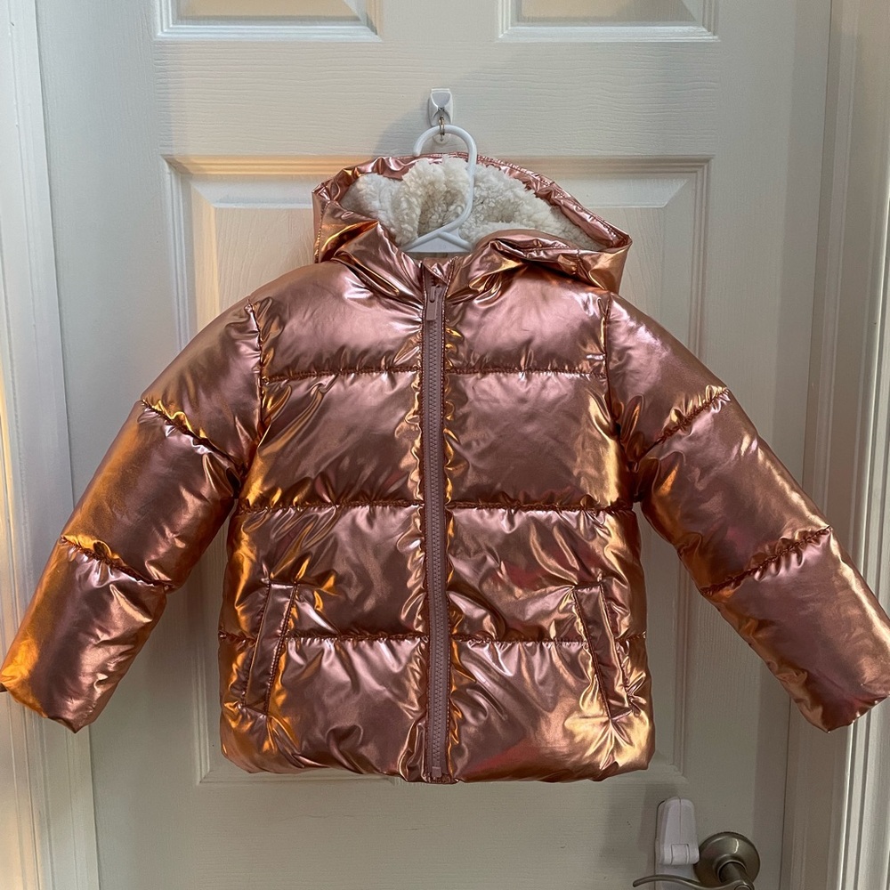 Toddler Metallic Puffer Jacket by Baby Gap
